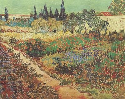 Vincent Van Gogh Flowering Garden with Path (nn04) china oil painting image